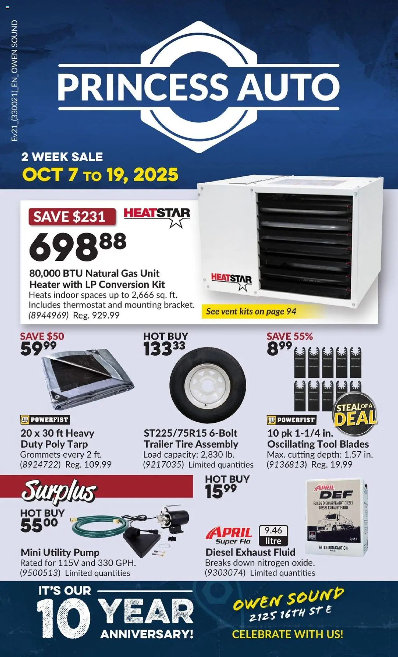 Princess Auto flyer valid from Oct 07, 2025 - page number 1