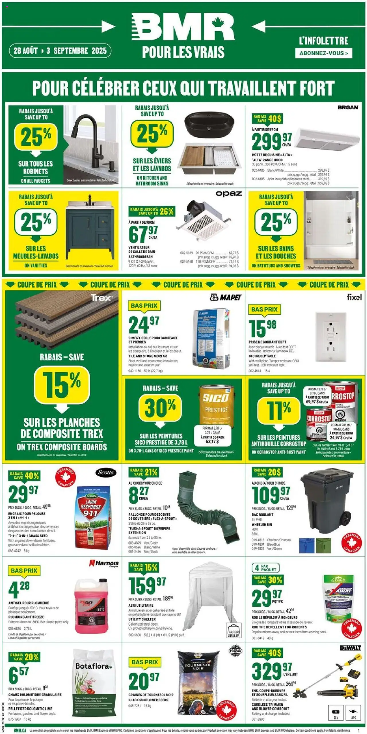 BMR flyer valid from Aug 28, 2025 - page number 1