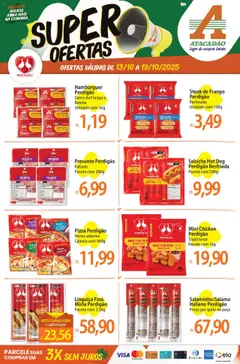 Pré-Visualização do folheto "Ofertas da semana" da loja Atacadão válido a partir de 13/10/2025