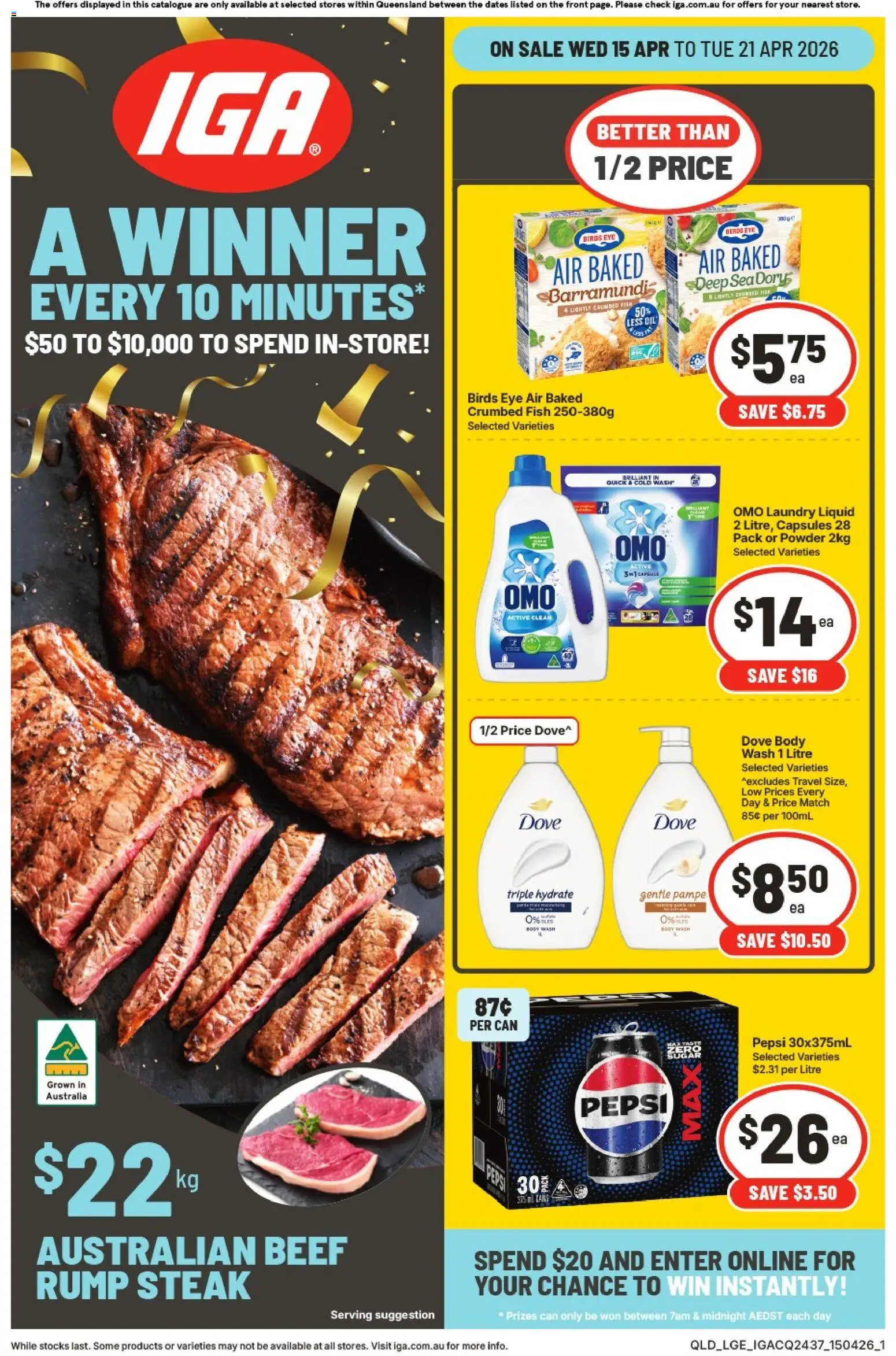 Preview of catalogue IGA catalogue QLD from shop IGA valid 15/04/2026