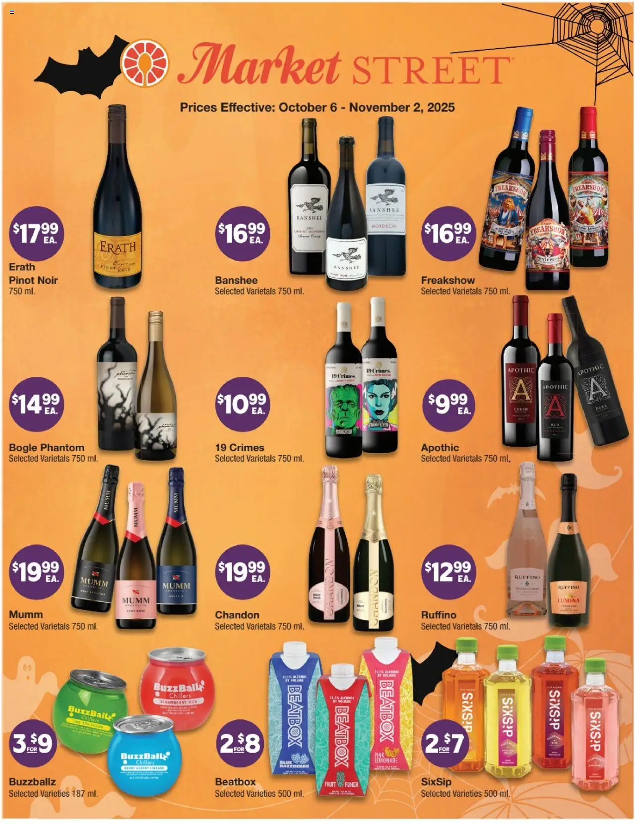 United Supermarkets October Alcohol Flyer from 10/06/2025 - Flyer - Page number 1 - Alcohol, Fruit, Lemonade
