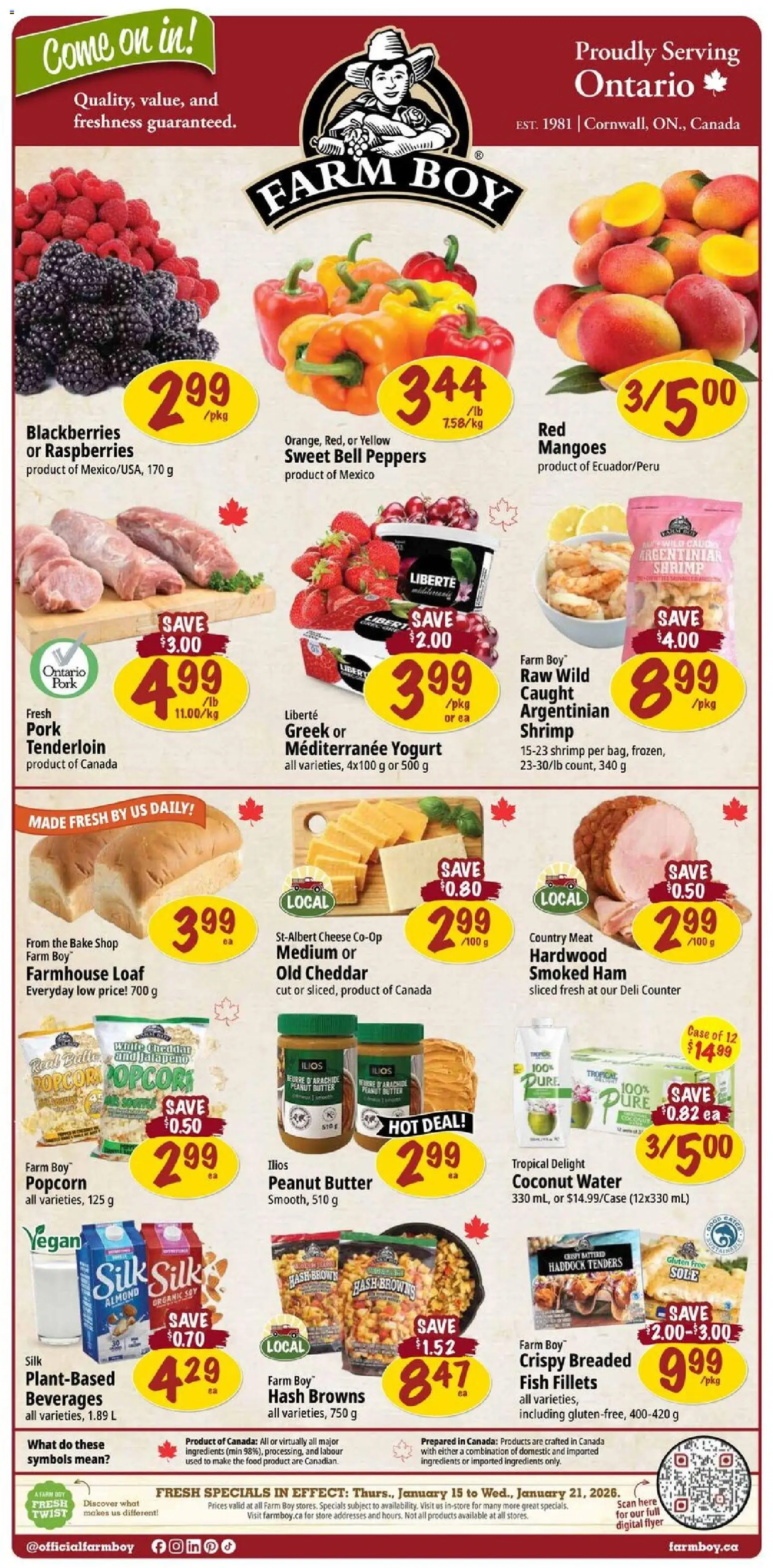 Preview of leaflet Weekly flyer / circulaire from shop Farm Boy is valid from Jan 15, 2026
