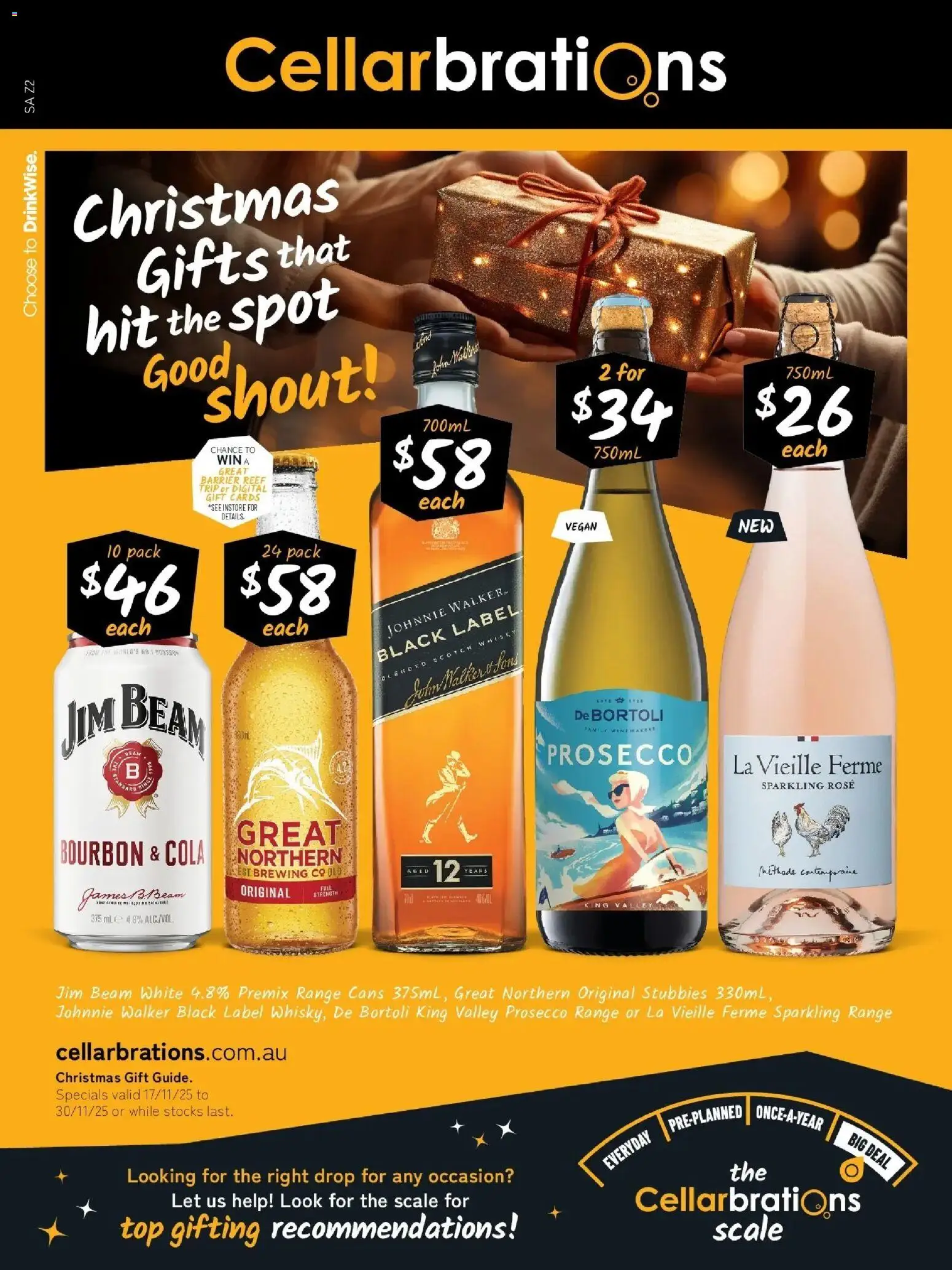 Preview of catalogue Catalogue Andamooka, Coober Pedy from shop Cellarbrations valid 17/11/2025