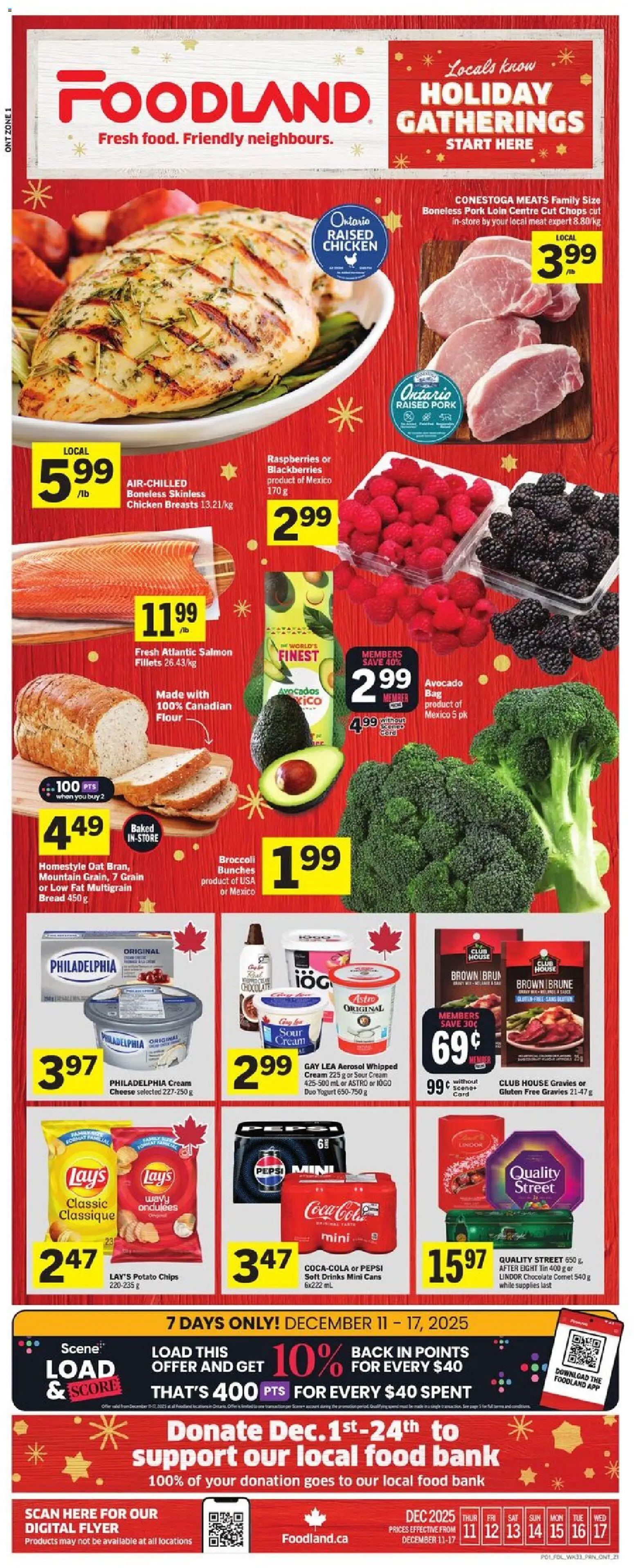 Preview of leaflet Weekly flyer / circulaire from shop Foodland is valid from Dec 11, 2025