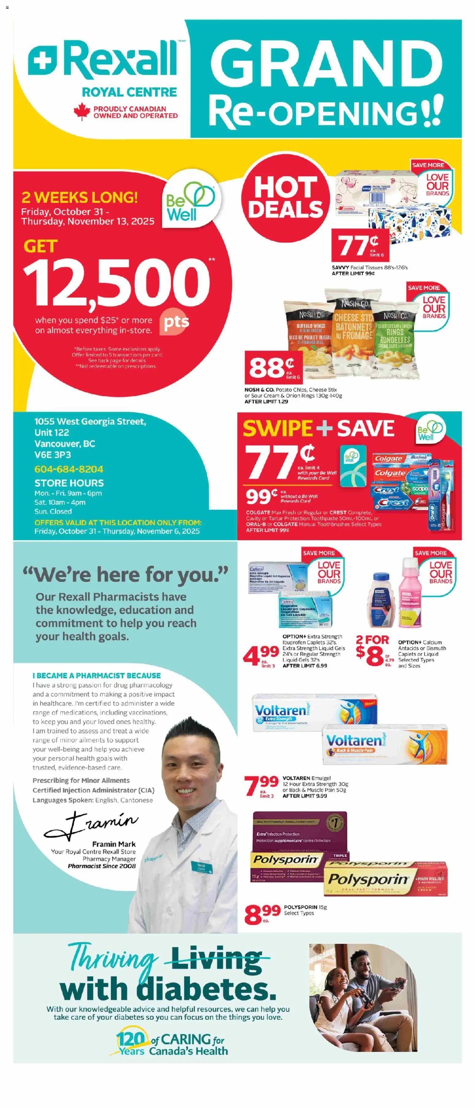 Preview of leaflet Grand Opening Vancouver from shop Rexall is valid from Oct 31, 2025