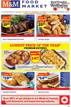 Un aperçu du dépliant Weekly flyer / circulaire du magasin M&M Food Market est valide à partir 9 oct. 2025