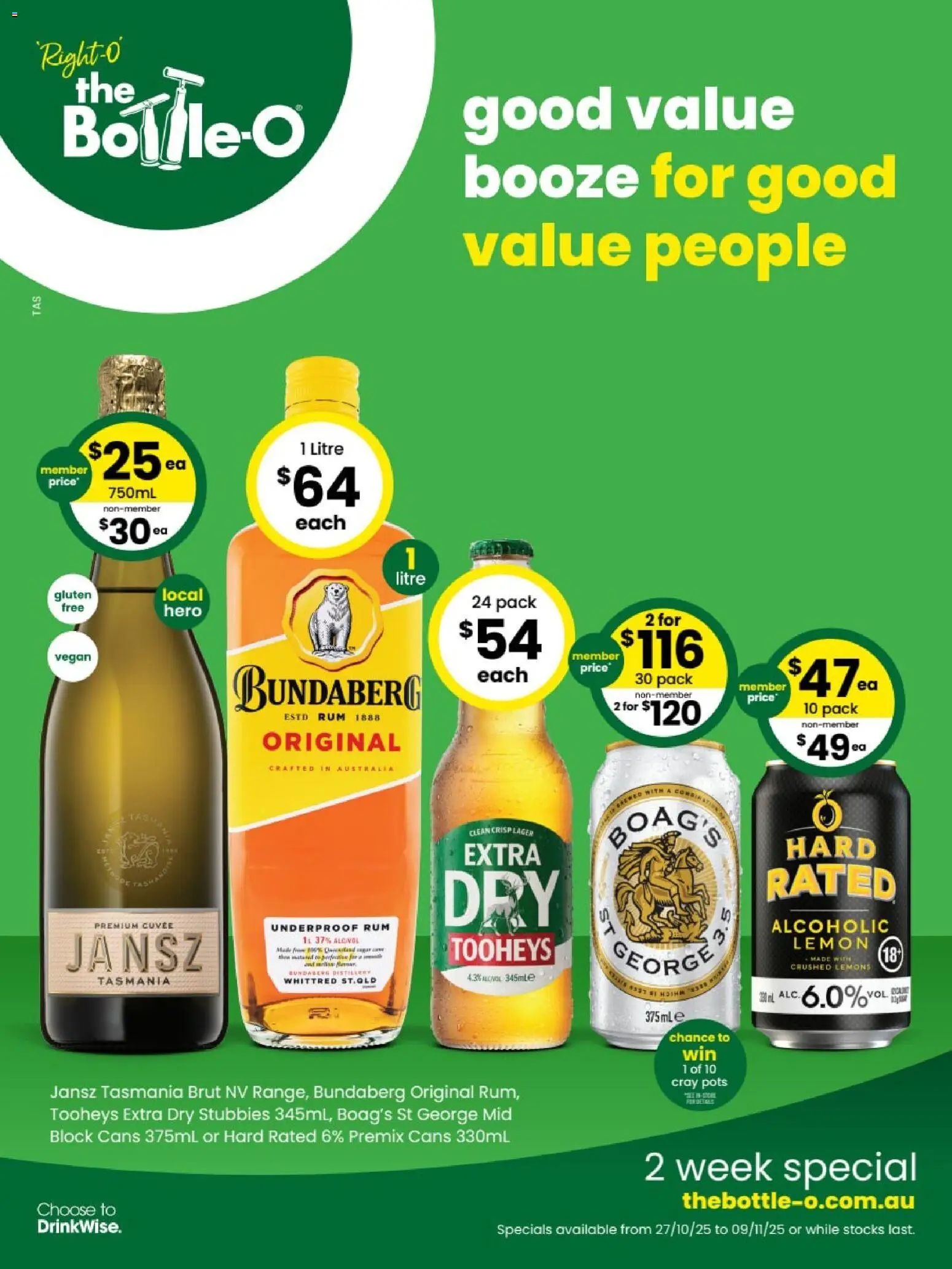 Preview of catalogue Catalogue ALONNAH from shop The Bottle-O valid 27/10/2025 - Pots, Rum, Lemon, Lemons