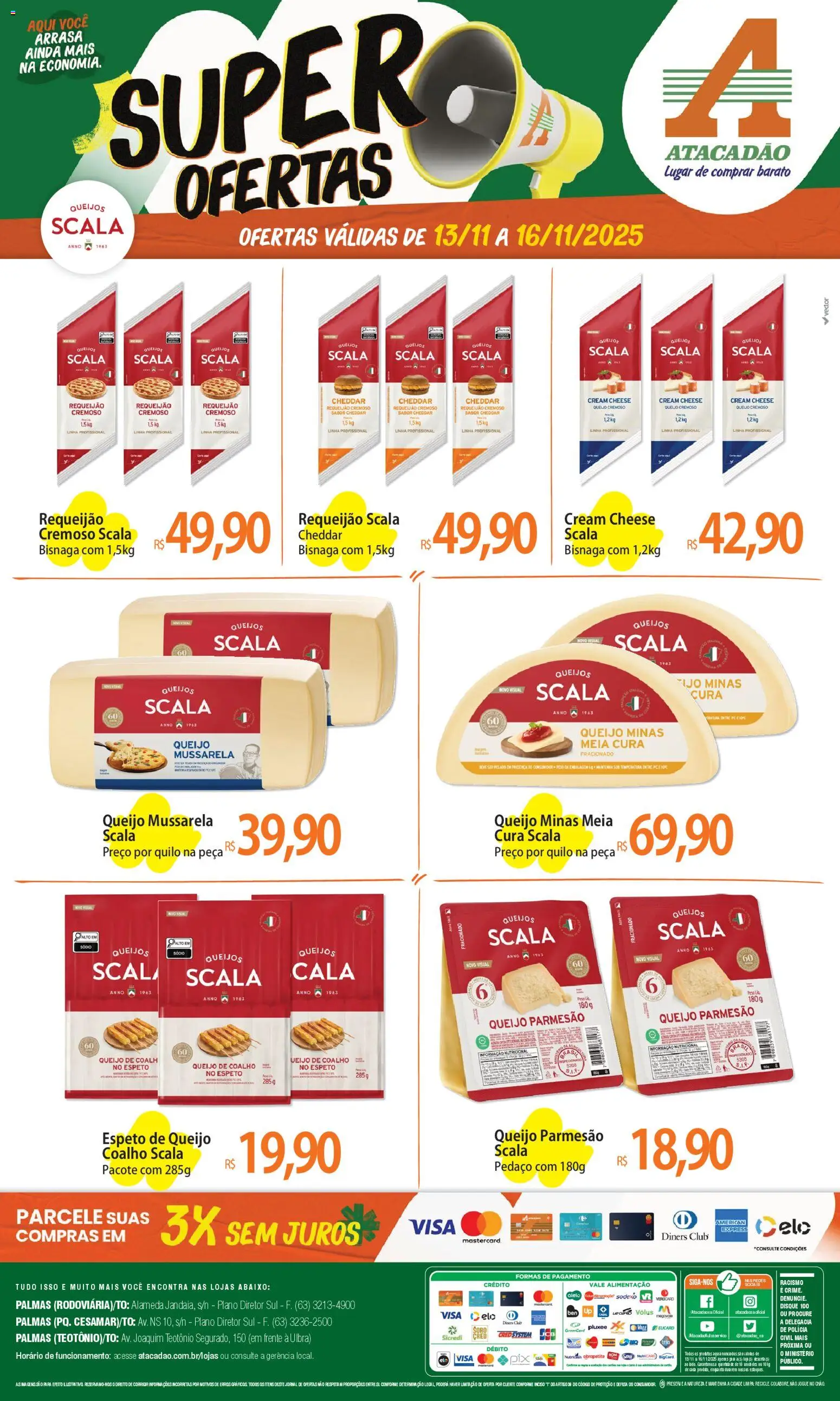 Pré-Visualização do folheto "Ofertas - TO" da loja Atacadão válido a partir de 13/11/2025