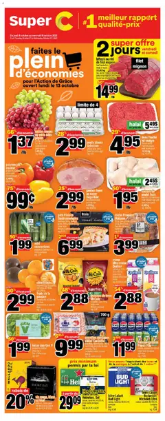 Preview of leaflet Sept-Îles from shop Super C is valid from Oct 09, 2025