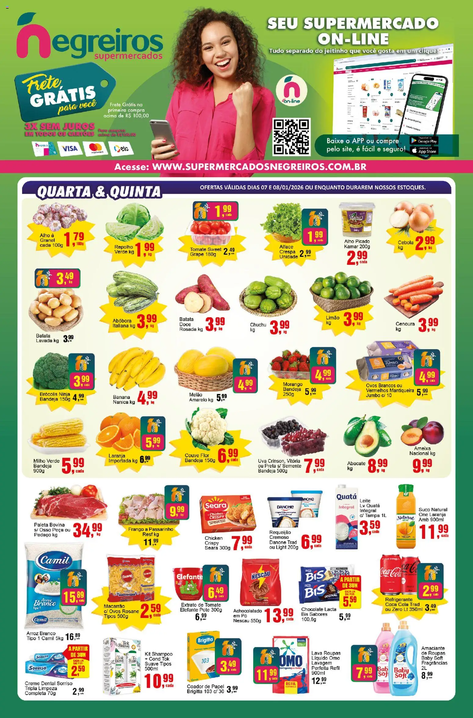 Pré-Visualização do folheto "Ofertas da semana" da loja Negreiros válido a partir de 07/01/2026