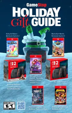 Ad Preview of GameStop Holiday Gift Guide from 11/01/2025