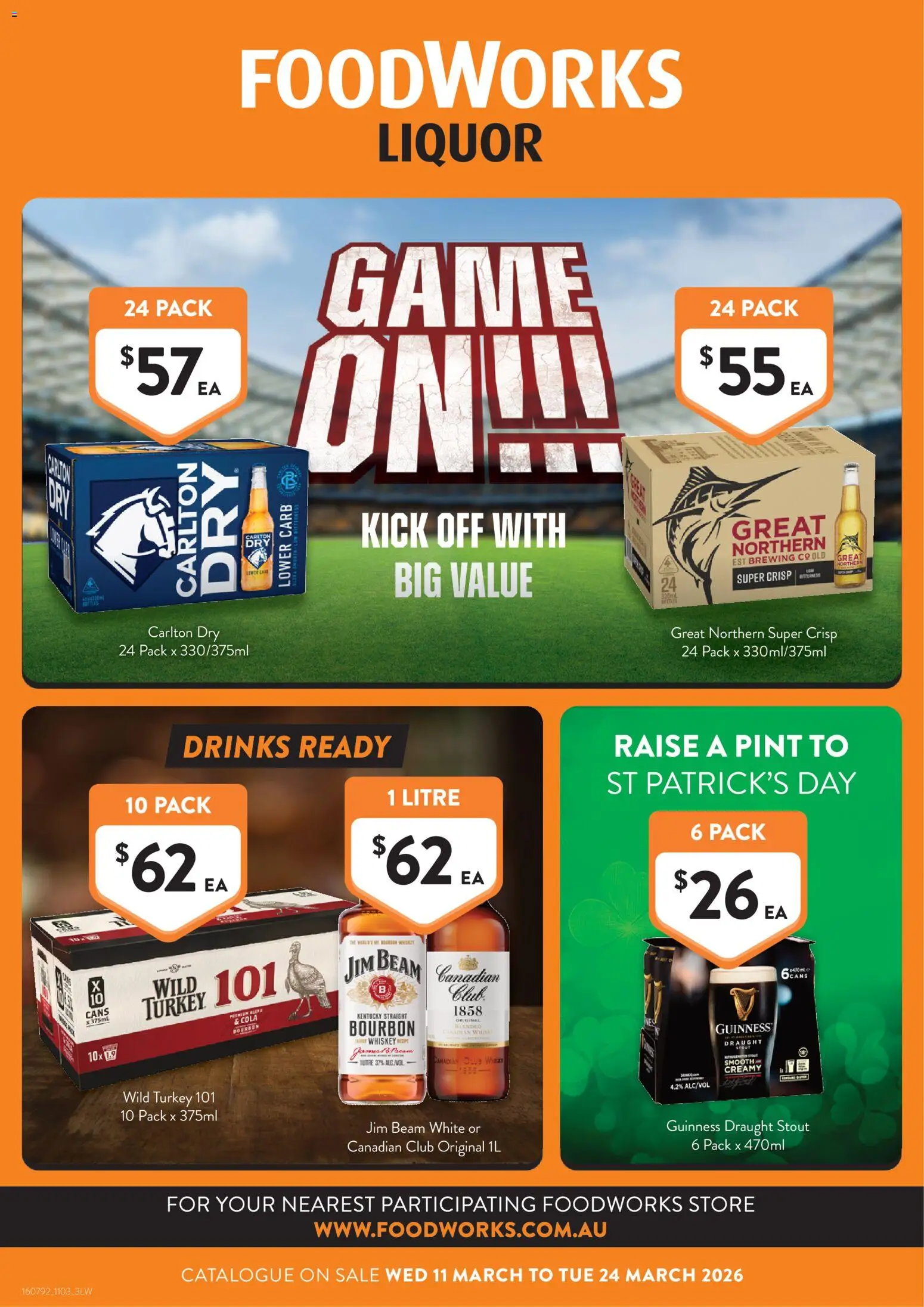 Preview of catalogue Foodworks Liquor VIC from shop Foodworks valid 11/03/2026