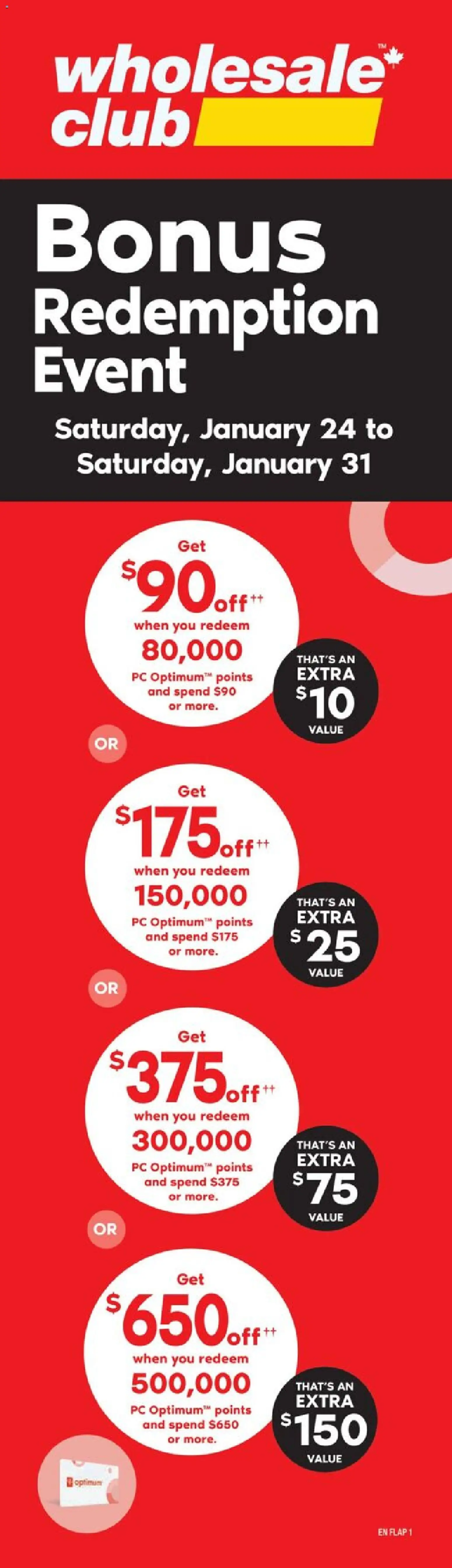 Preview of leaflet Flyer / circulaire from shop Wholesale Club is valid from Jan 01, 2026