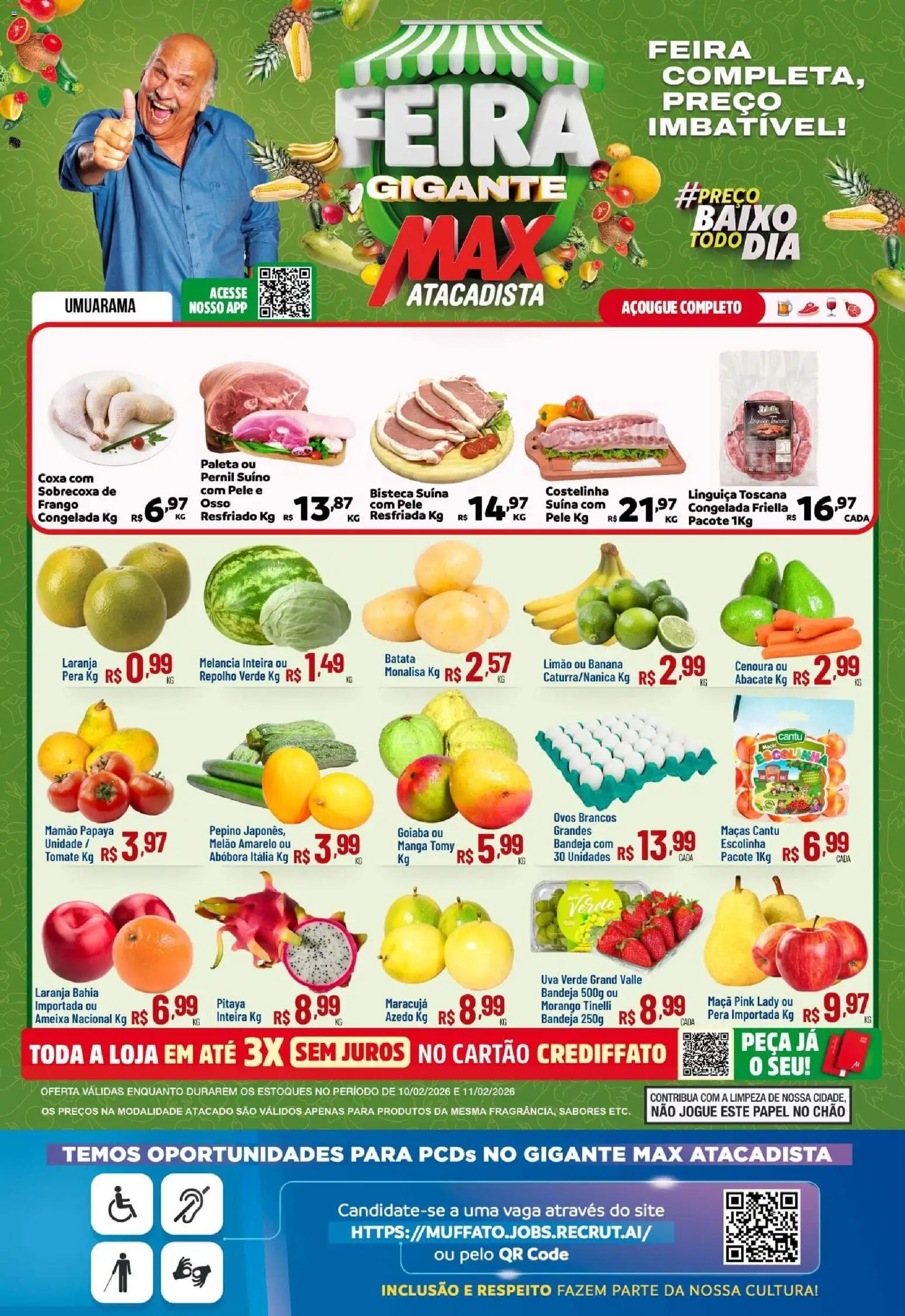 Pré-Visualização do folheto "Ofertas Feira" da loja Max Atacadista válido a partir de 10/02/2026