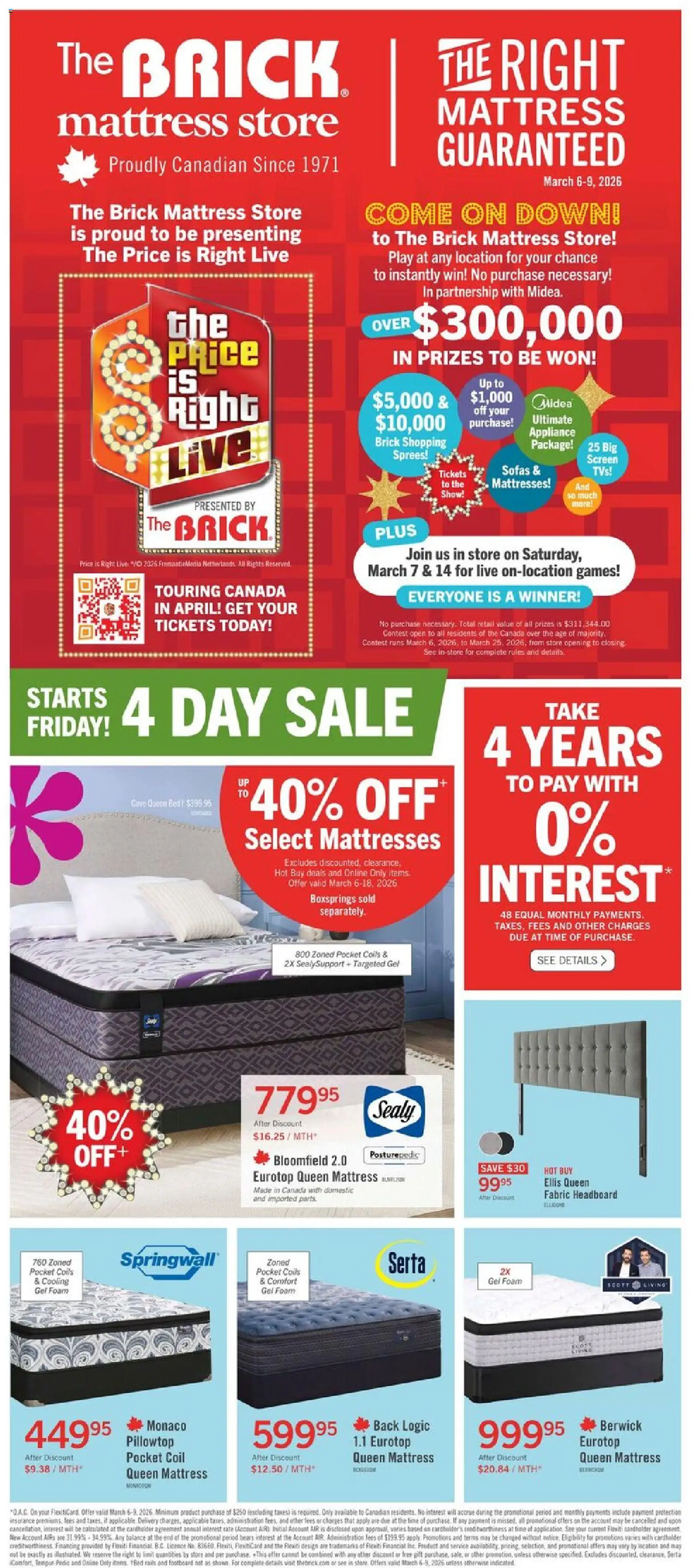 Preview of leaflet The Brick - Brick Mattress Store from shop The Brick is valid from Mar 06, 2026