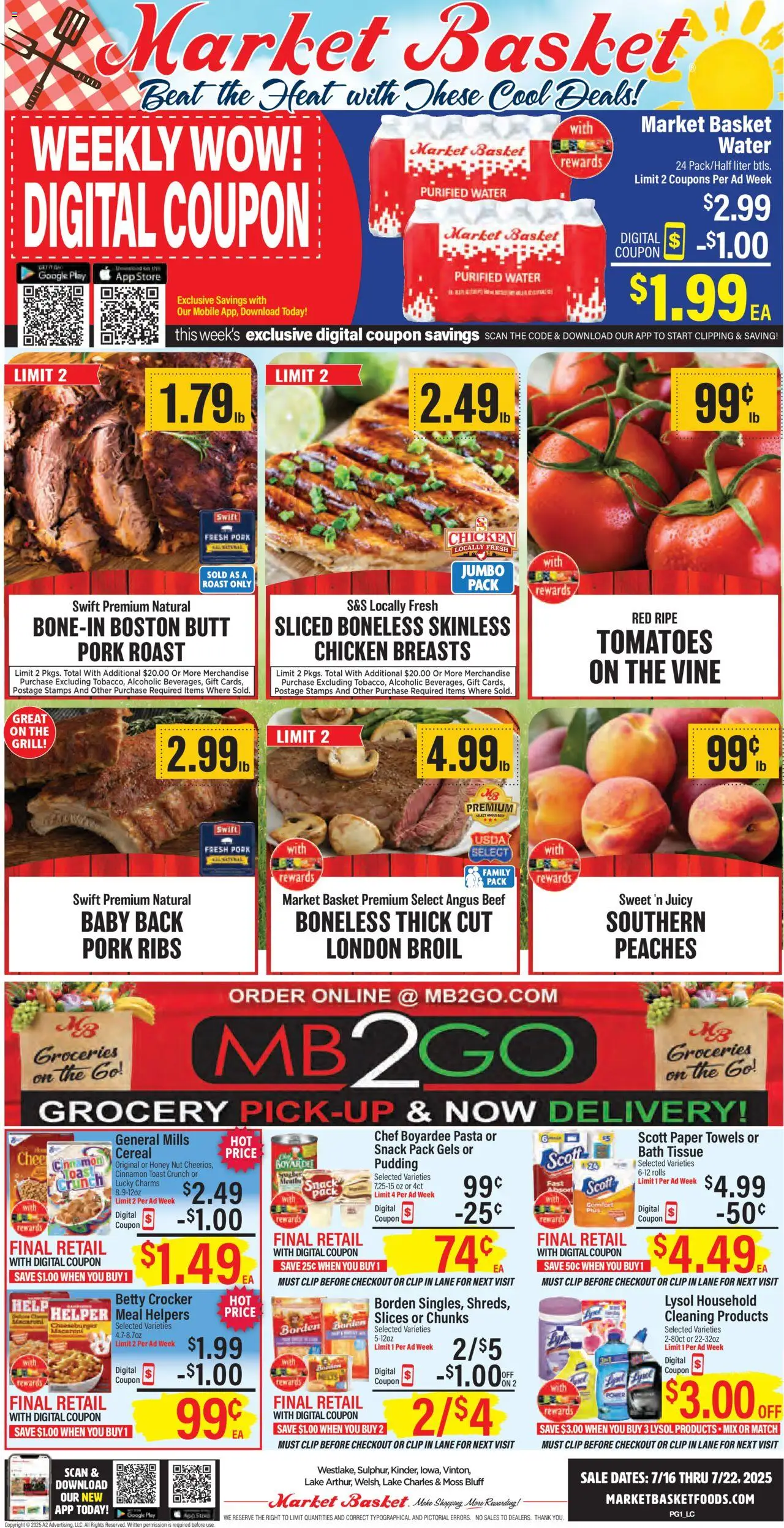 Market Basket Weekly Ad from 07/16/2025 - Flyer - Page number 1