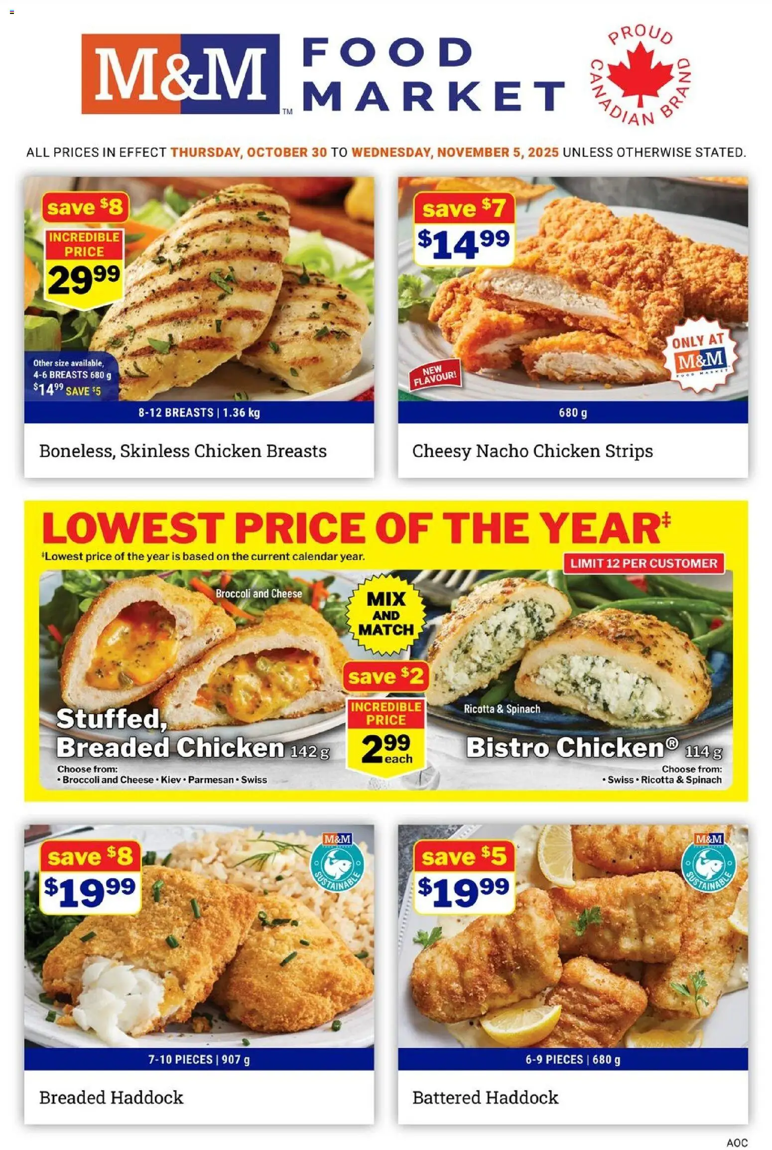 Preview of leaflet Weekly flyer / circulaire from shop M&M Food Market is valid from Oct 30, 2025