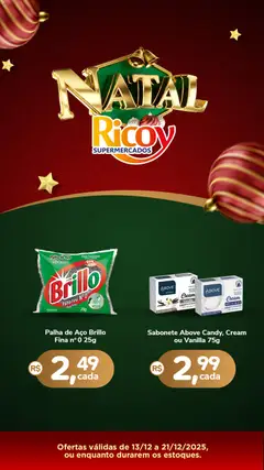 Pré-Visualização do folheto "Ofertas de Natal" da loja Ricoy válido a partir de 13/12/2025
