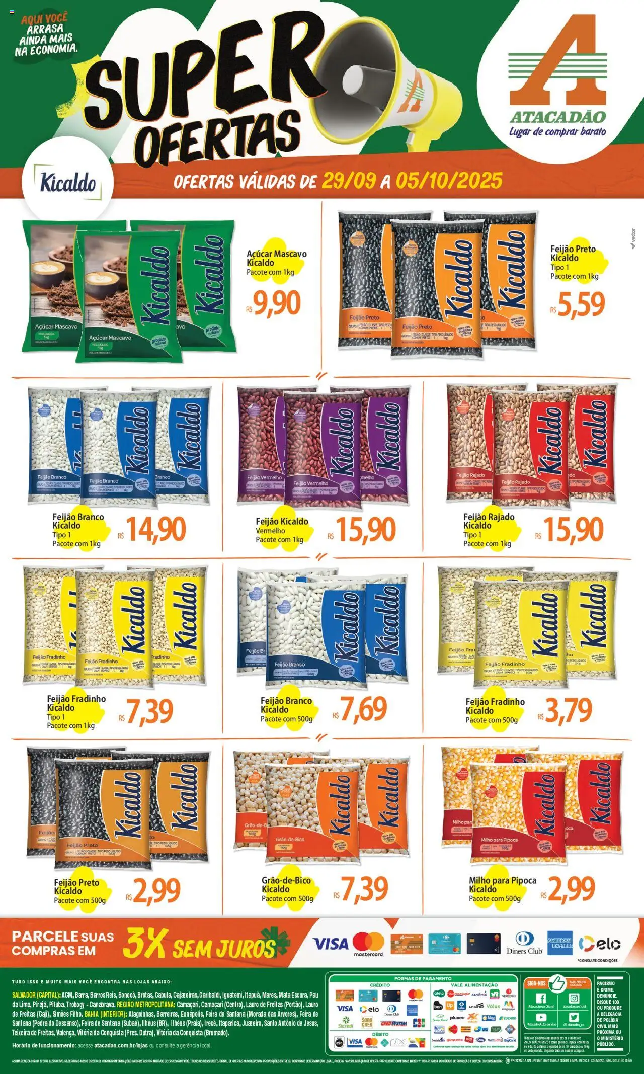 Atacadão folheto "Ofertas - BA" válido a partir de 29/09/2025 - número de página 1