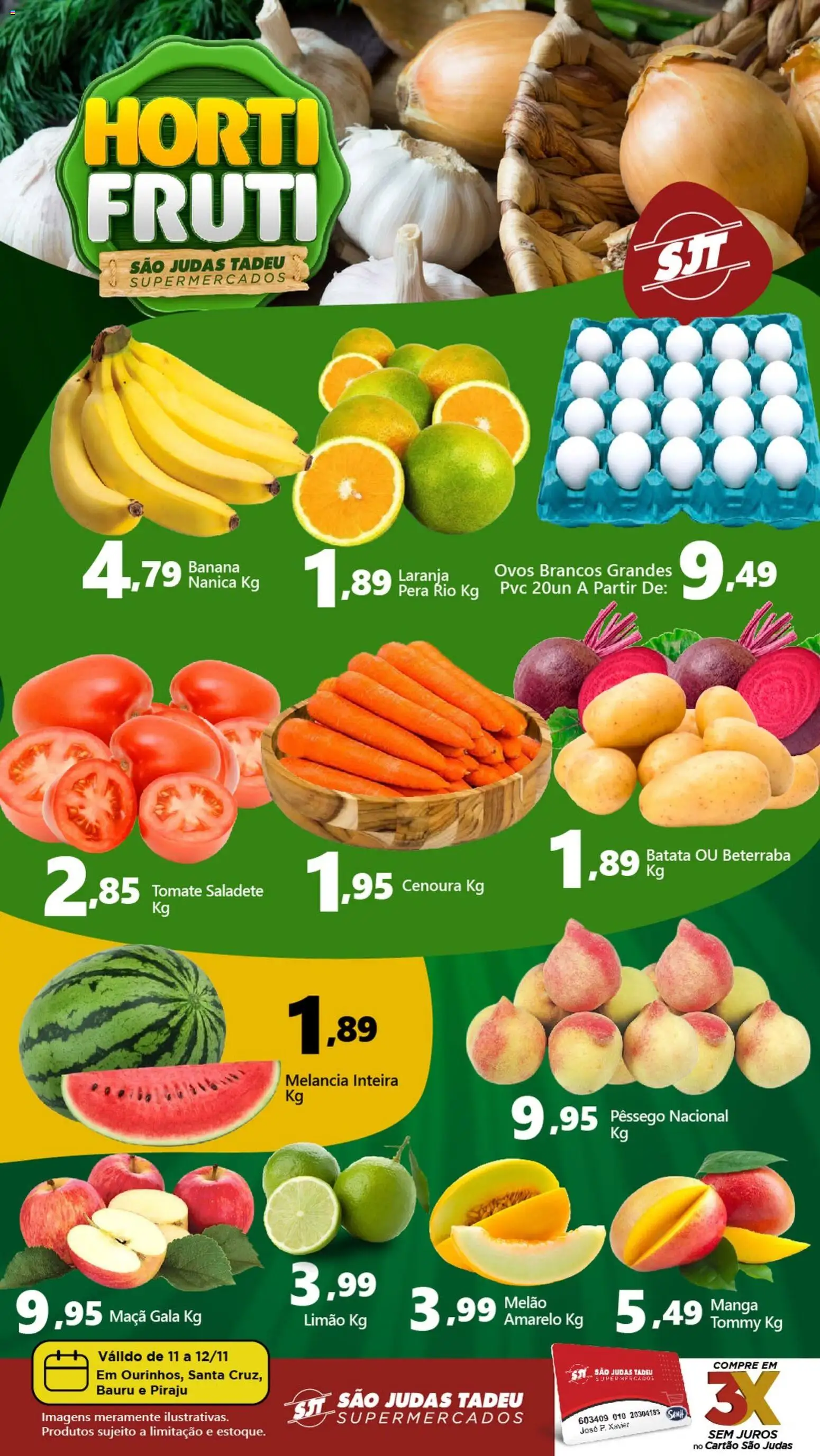 Pré-Visualização do folheto "Ofertas Hortifruti" da loja São Judas Tadeu válido a partir de 11/11/2025