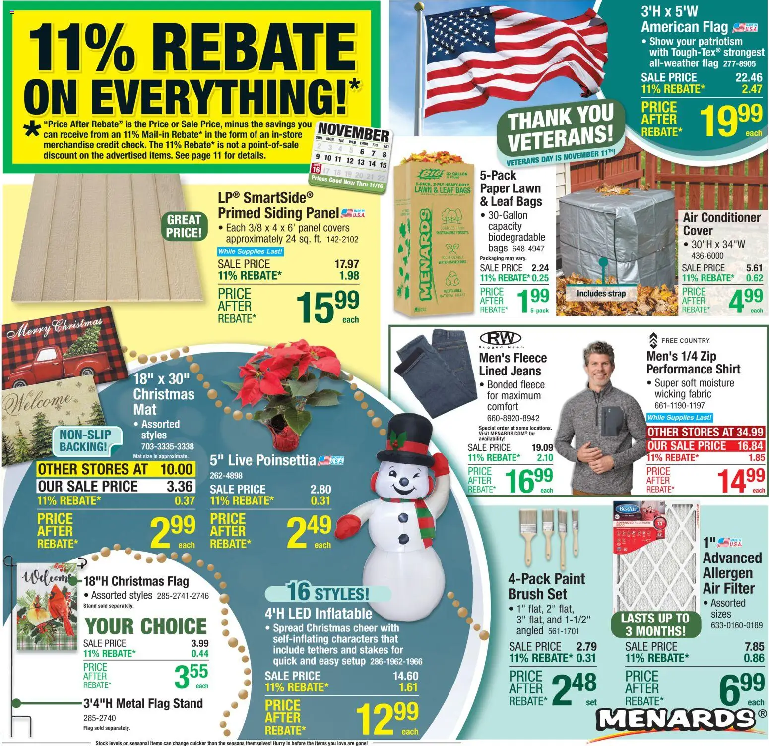 Ad Preview of Menards Weekly Ad from 11/05/2025