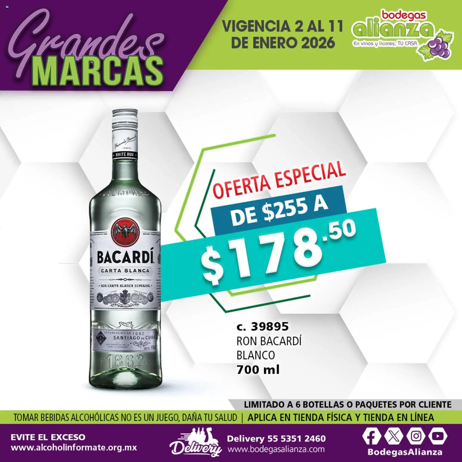 Vista previa las ofertas de la tienda Bodegas Alianza - Catálogo Grandes Marcas desde el 02/01/2026 