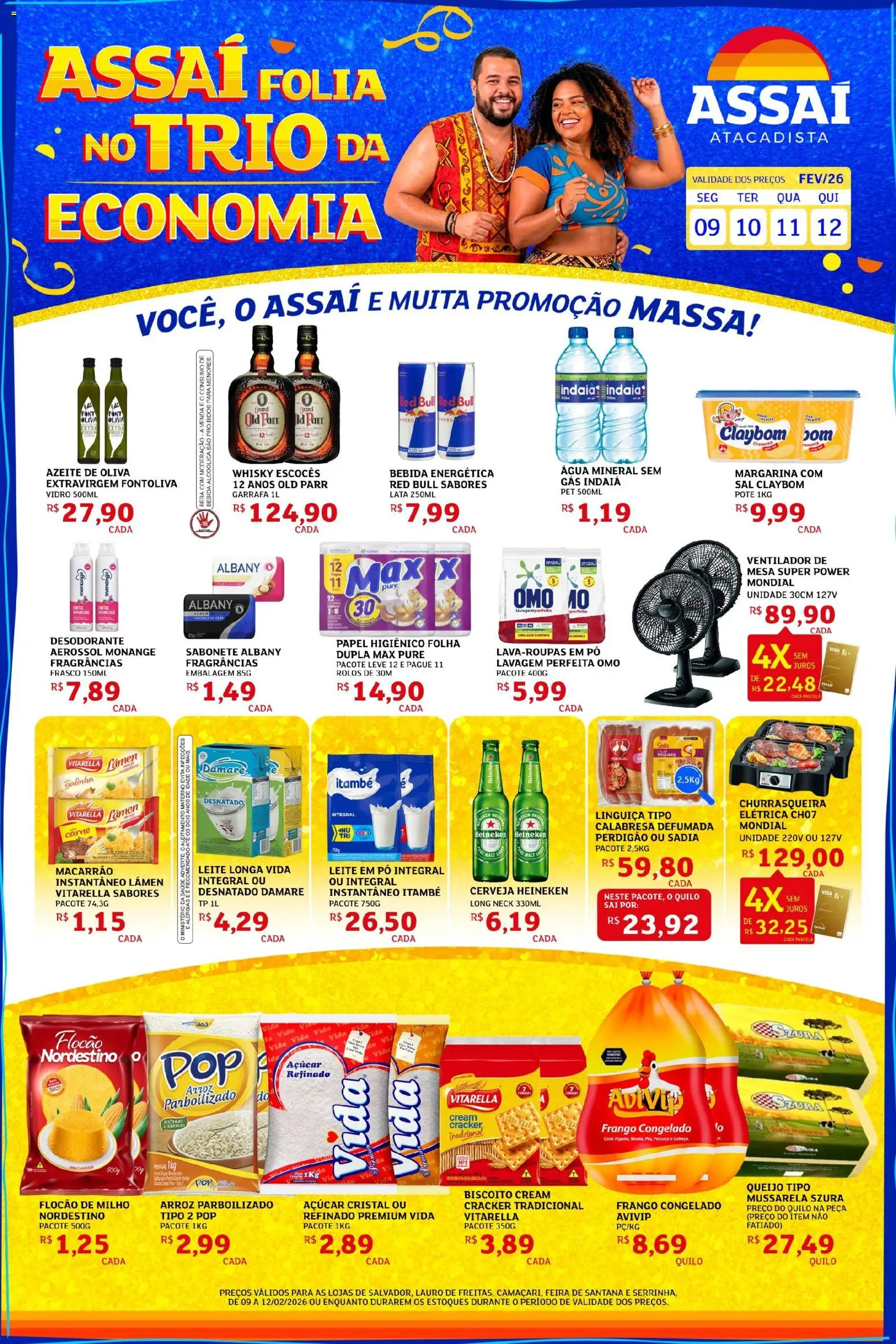 Pré-Visualização do folheto "Encarte - BA" da loja Assaí Atacadista válido a partir de 09/02/2026