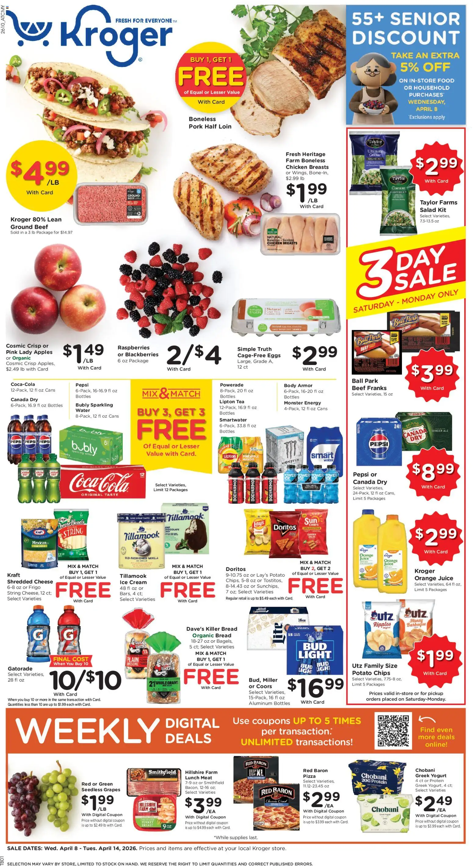 Ad Preview of Kroger Kroger Weekly Ad from 04/08/2026