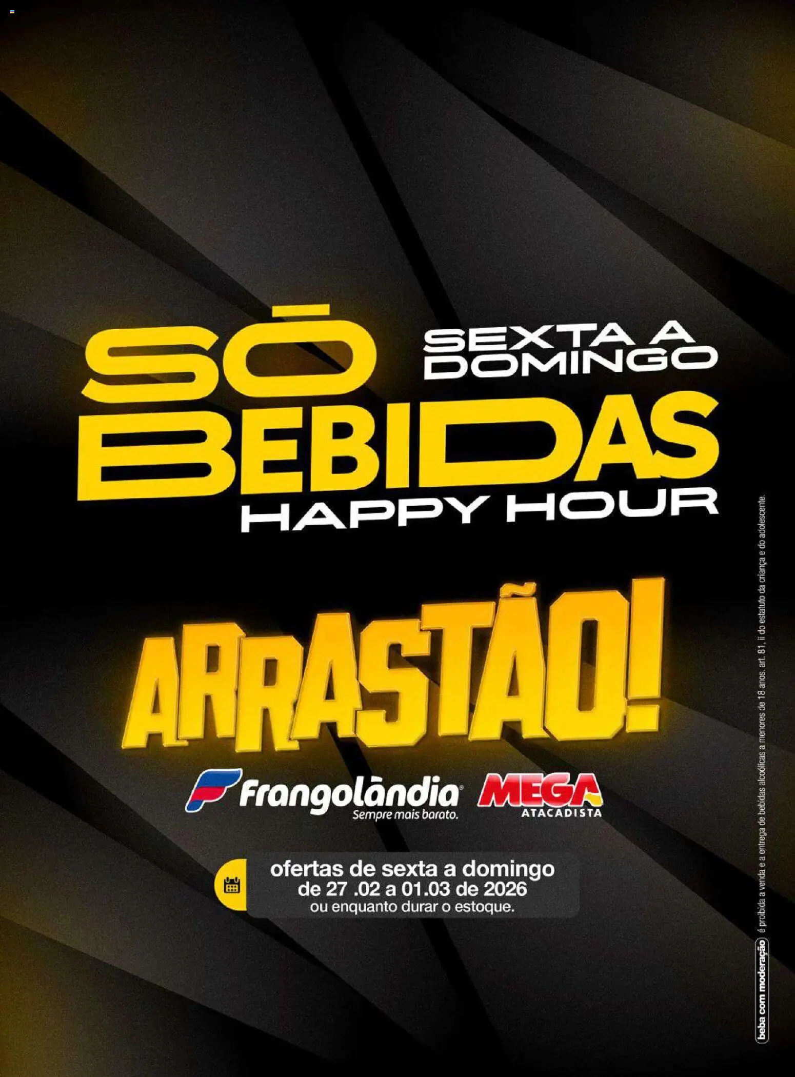 Pré-Visualização do folheto "Frangolândia ofertas Bebidas" da loja Frangolândia válido a partir de 27/02/2026