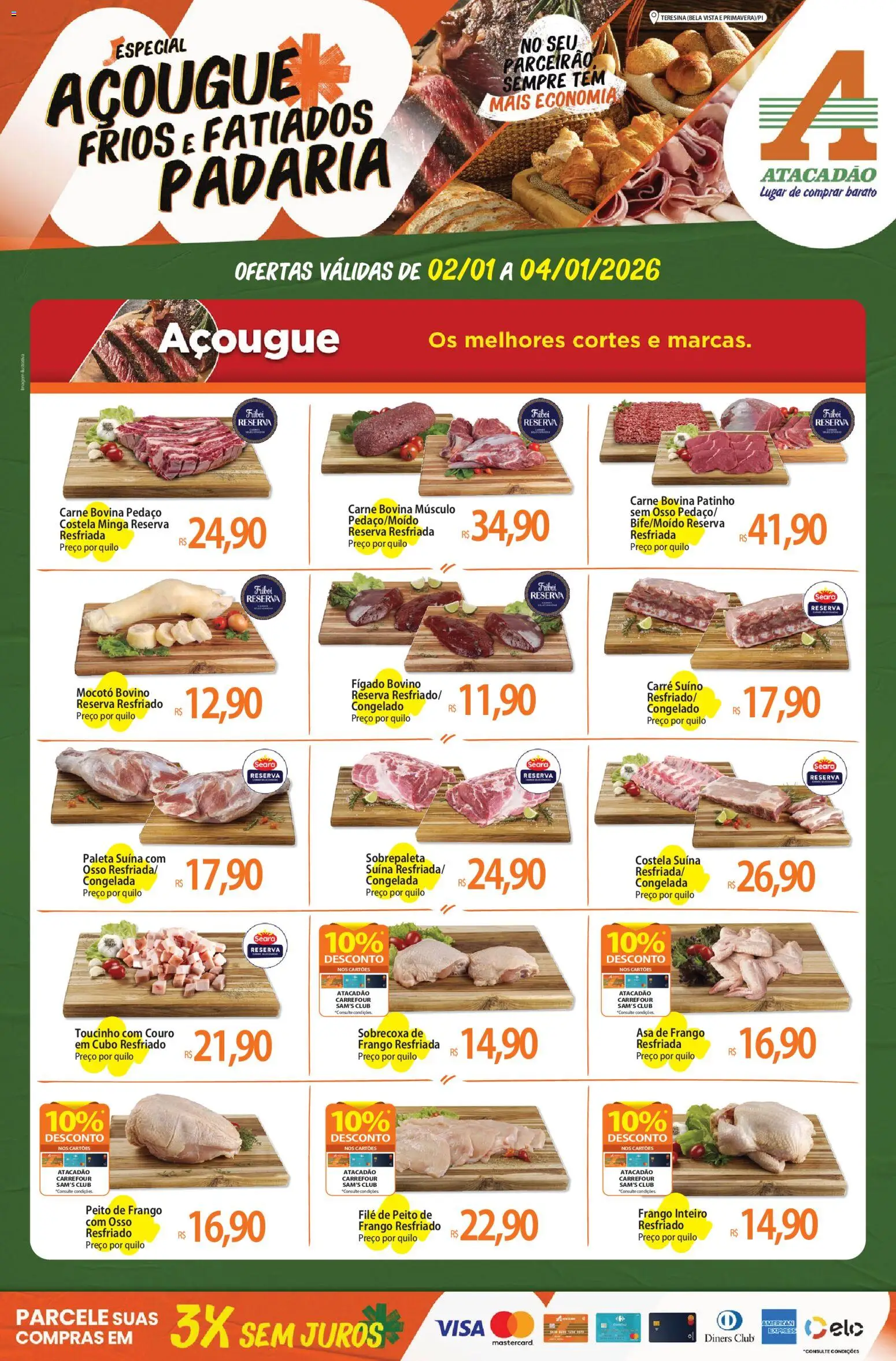 Pré-Visualização do folheto "Ofertas - PI" da loja Atacadão válido a partir de 02/01/2026