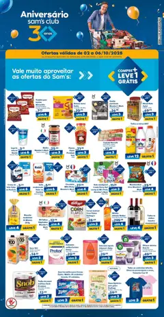 Pré-Visualização do folheto "Ofertas da semana" da loja Sam's Club válido a partir de 02/10/2025