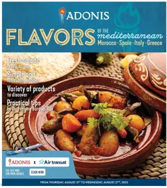 Preview of leaflet Flyer - Flavors ot the mediterranean from shop Adonis is valid from Aug 21, 2025