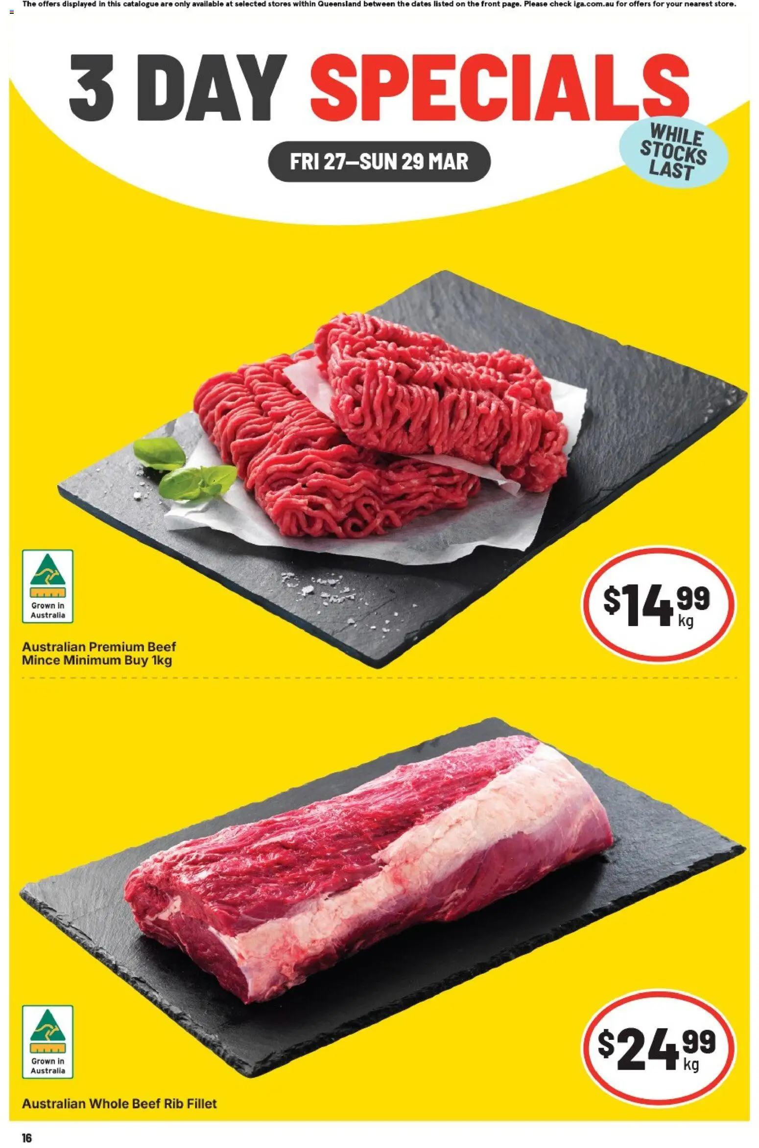 Preview of catalogue IGA 3 Day Specials QLD from shop IGA valid 27/03/2026