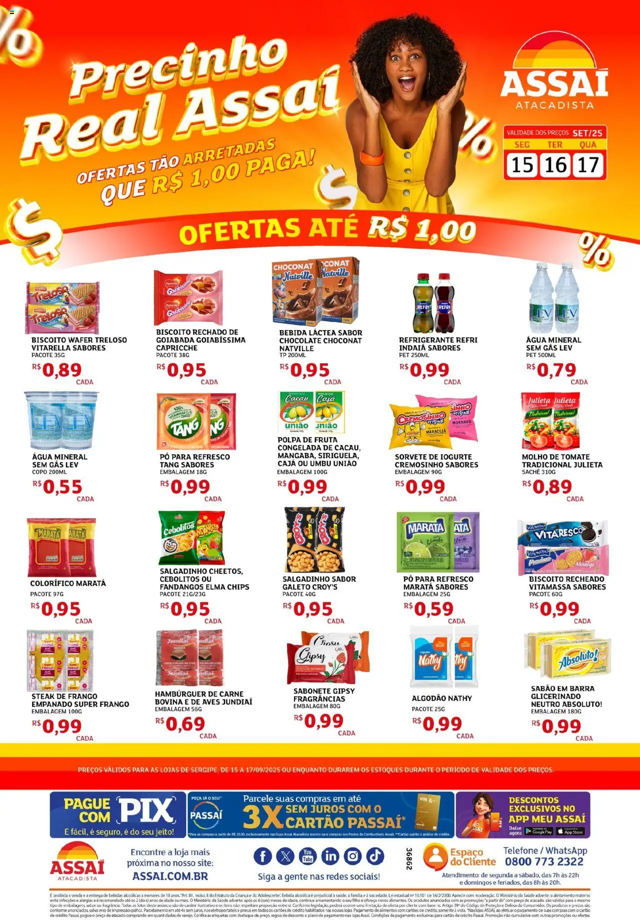 Assaí Atacadista folheto "Encarte - SE" válido a partir de 15/09/2025 - número de página 1