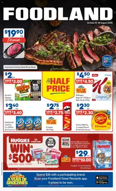 Preview of catalogue Catalogue from shop Foodland valid 13/08/2025