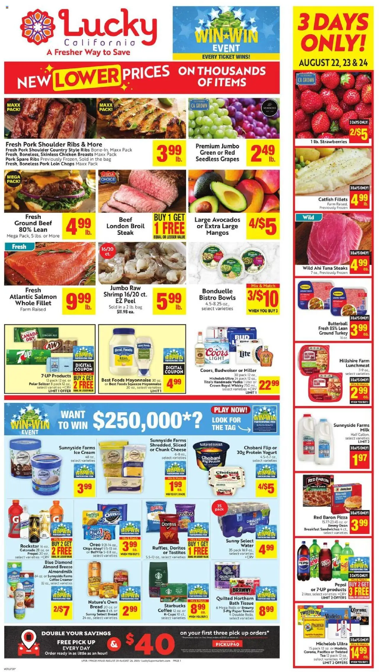 Lucky Supermarkets Weekly - AK from 08/20/2025 - Flyer - Page number 1