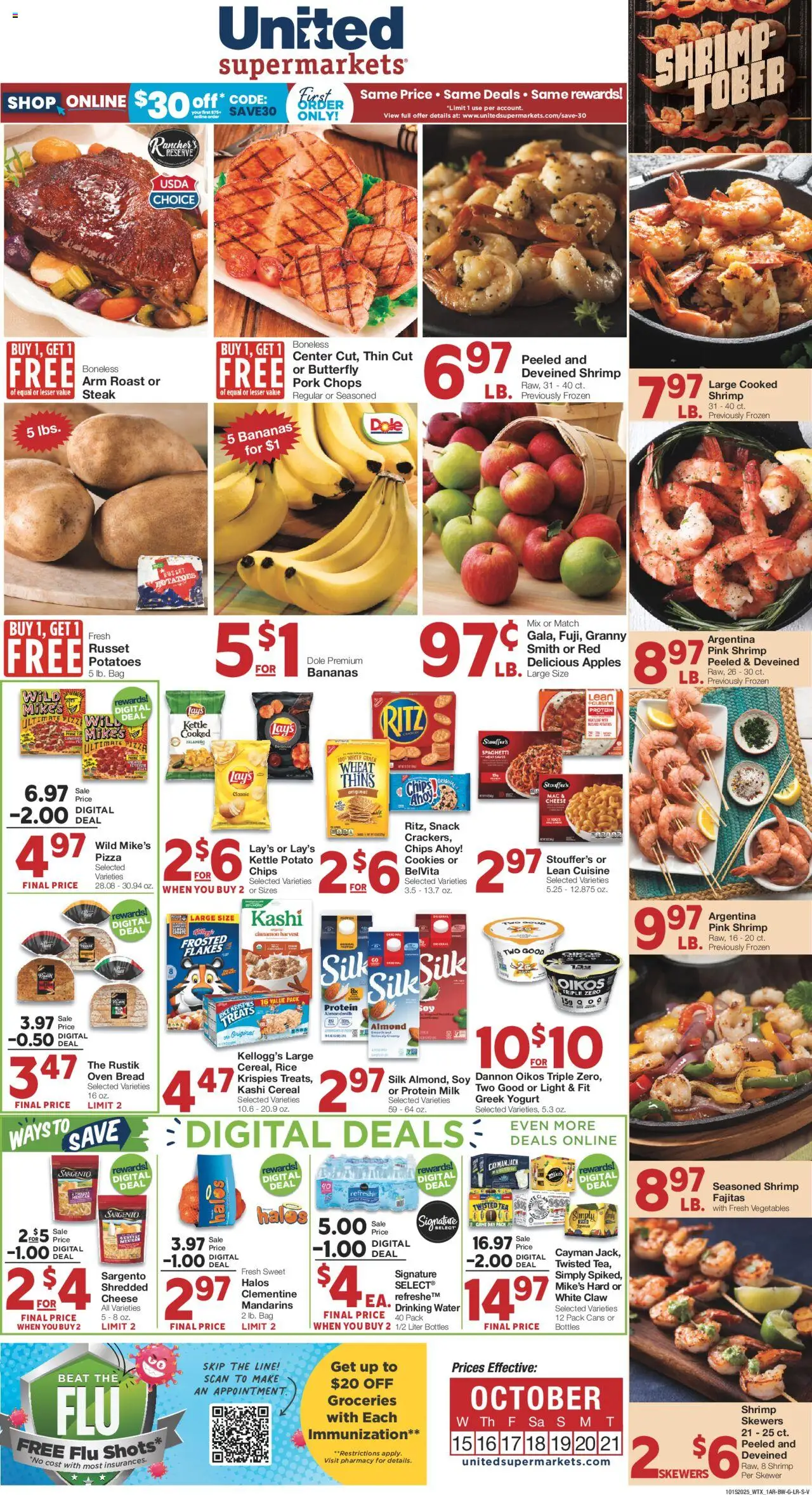 United Supermarkets Weekly Ad from 10/15/2025 - Flyer - Page number 1
