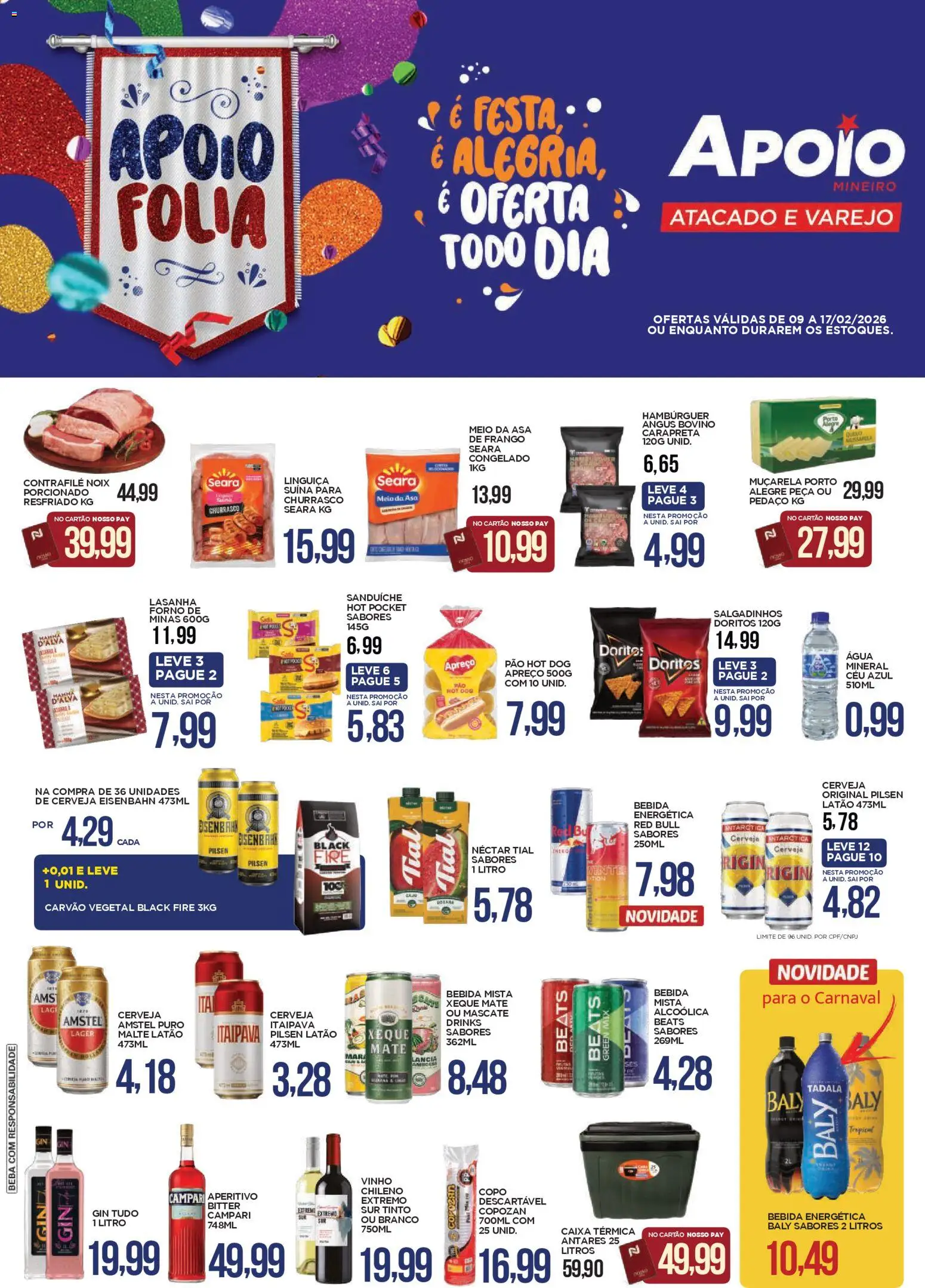 Pré-Visualização do folheto "Ofertas da semana" da loja Apoio Mineiro válido a partir de 09/02/2026