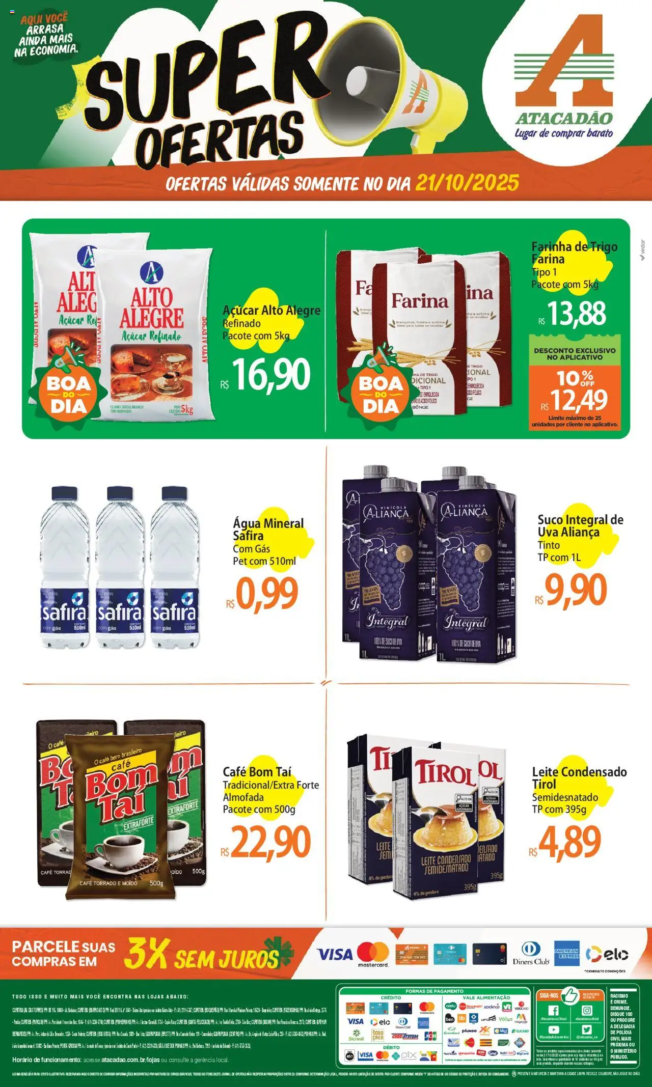 Atacadão folheto "Ofertas - PR" válido a partir de 21/10/2025 - número de página 1