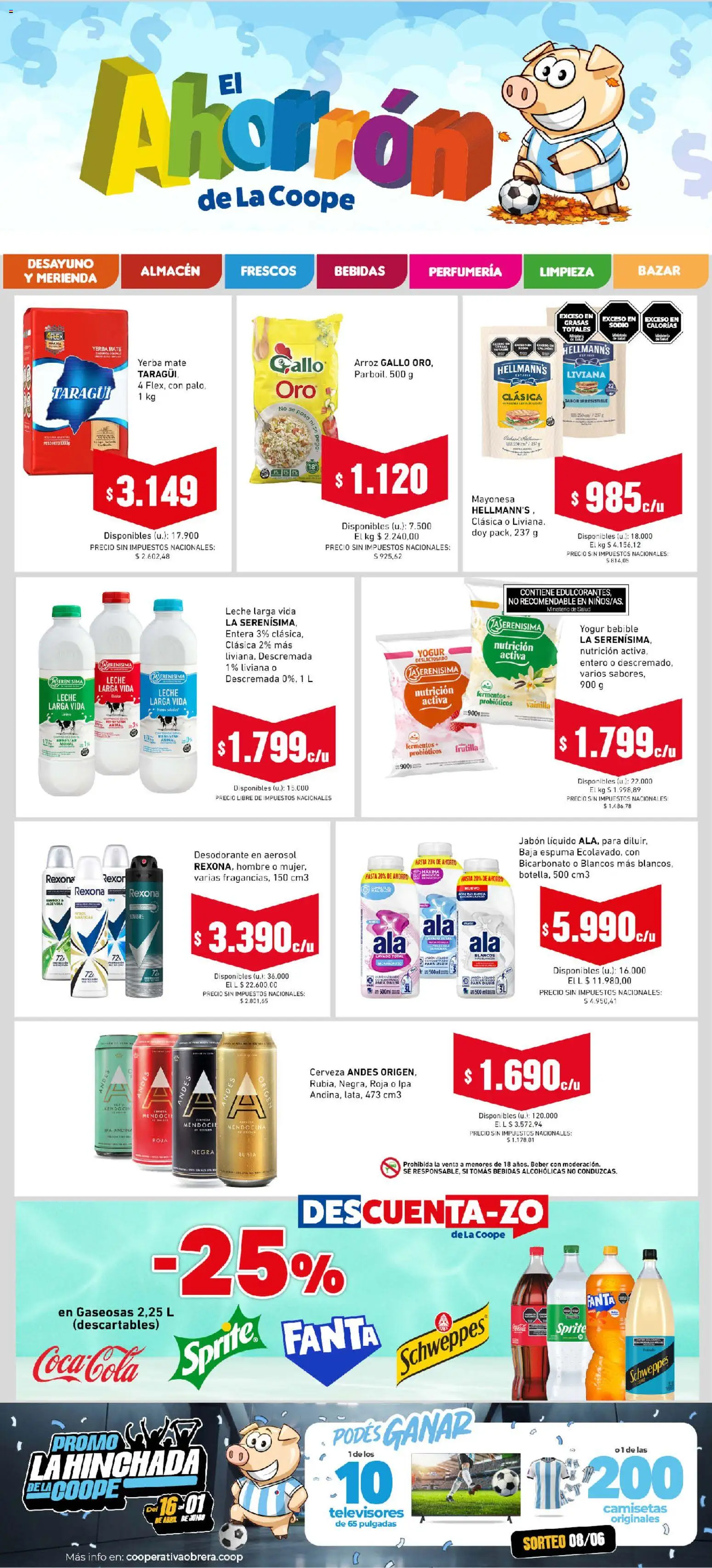 Vista previa del folleto de la tienda Cooperativa Obrera válido desde el 16/04/2026 