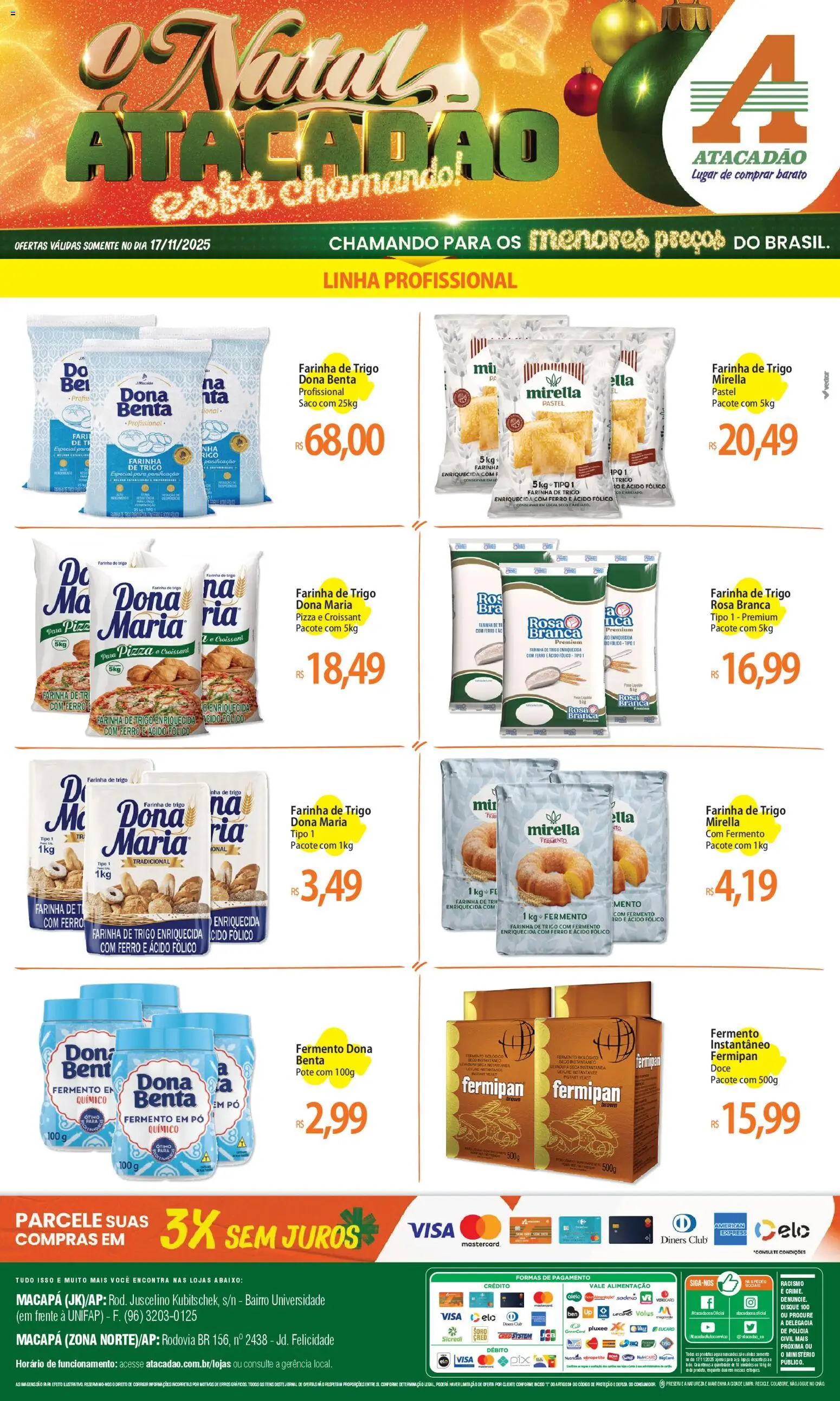 Pré-Visualização do folheto "Ofertas - AP" da loja Atacadão válido a partir de 17/11/2025