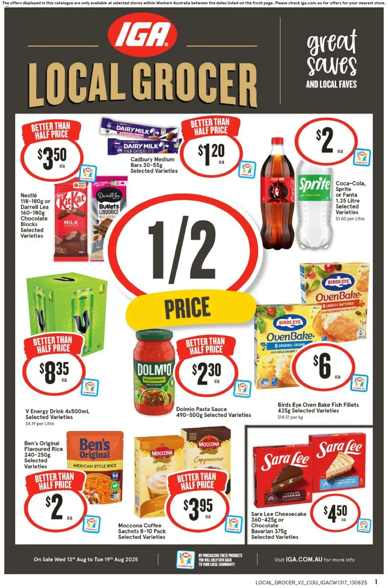 IGA catalogue valid from 13/08/2025 - page 1