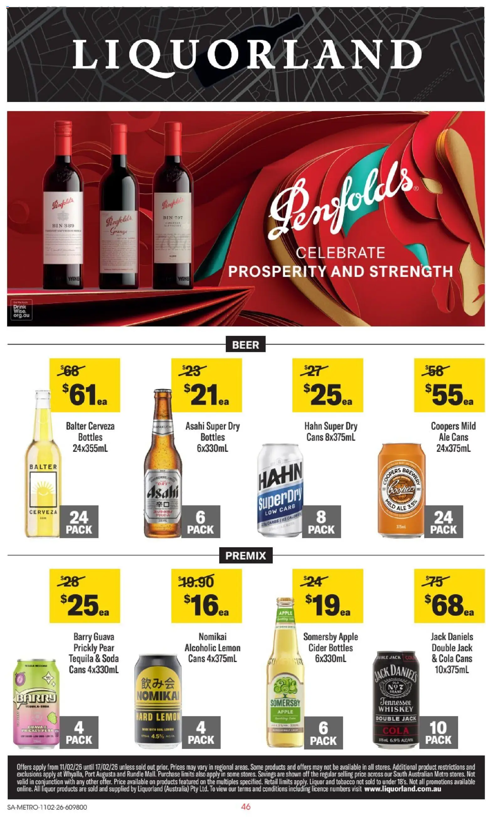 Preview of catalogue Catalogue SA from shop Liquorland valid 11/02/2026