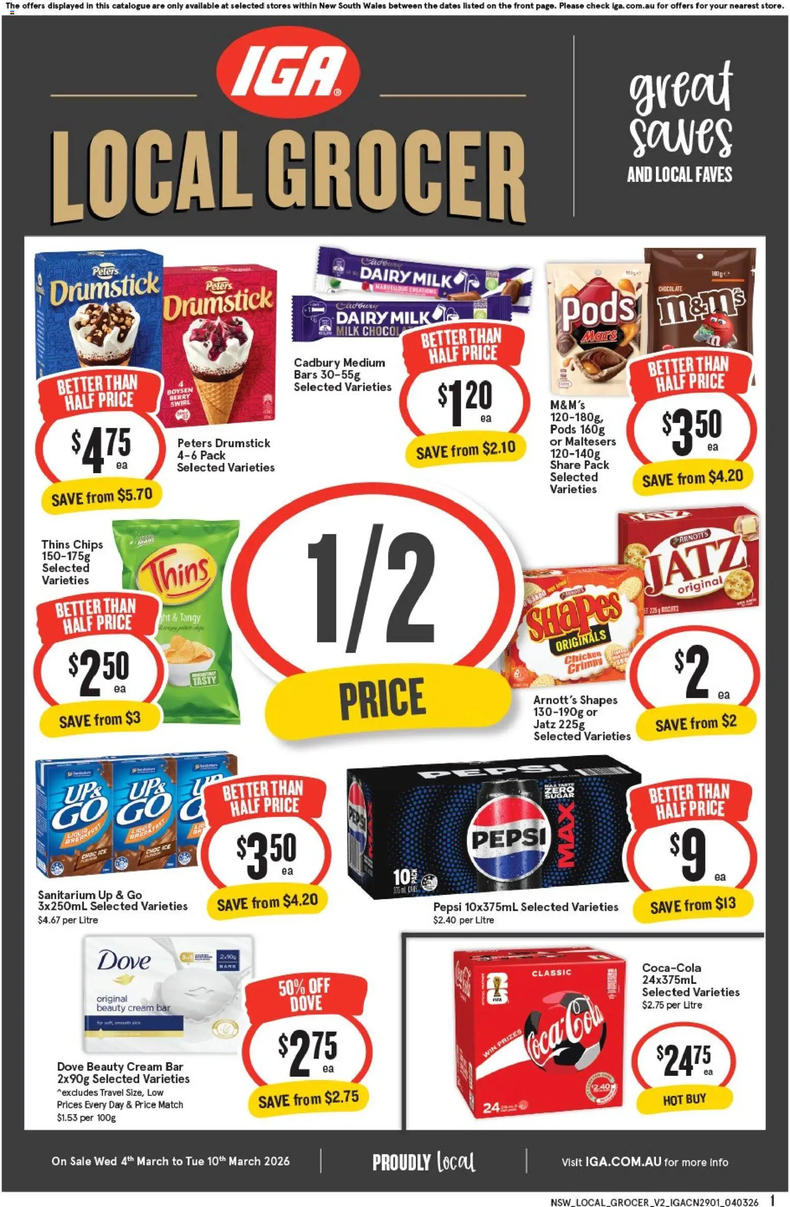 Preview of catalogue IGA Local Grocer NSW from shop IGA valid 04/03/2026