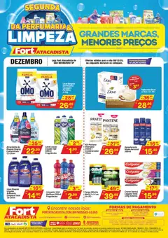Pré-Visualização do folheto "Ofertas Perfumaria e Limpeza" da loja Fort Atacadista válido a partir de 08/12/2025