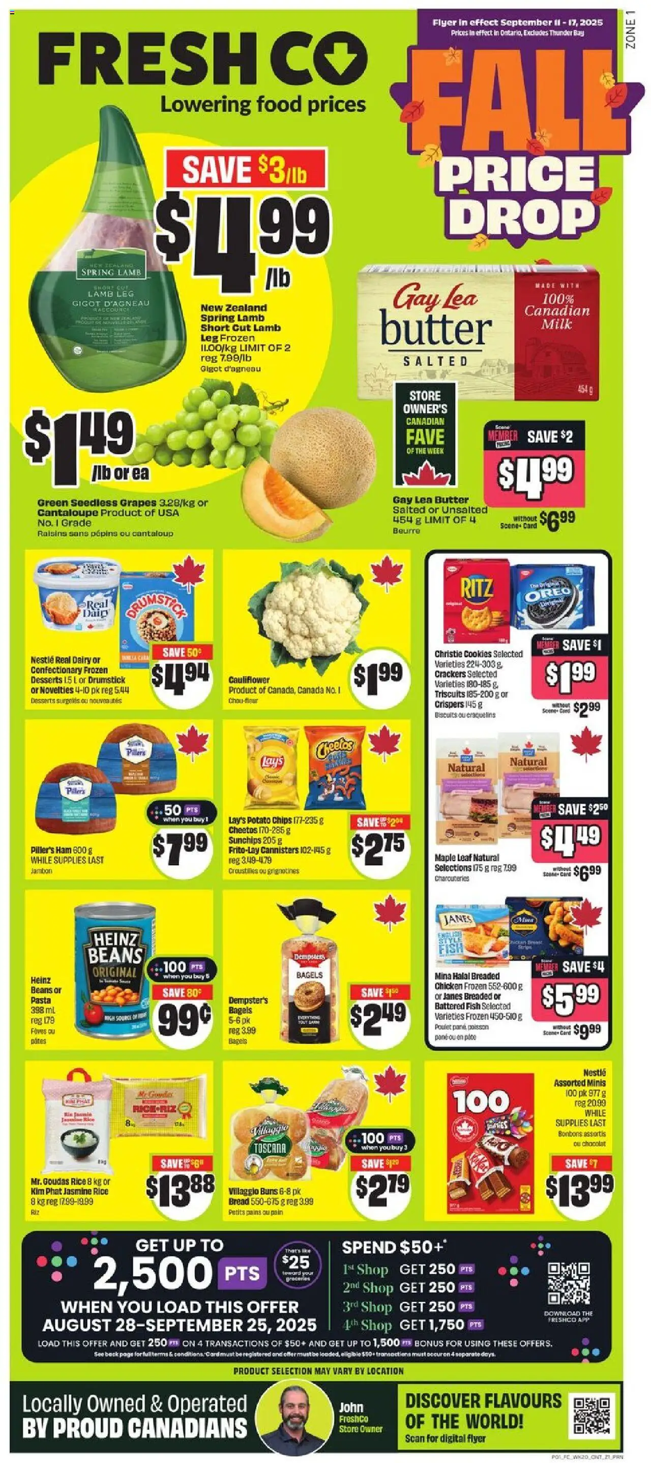 FreshCo flyer valid from Sep 11, 2025 - page number 1