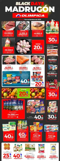  Vista previa del prospecto Black days del almacen Olímpica válida del 01/11/2025 al 