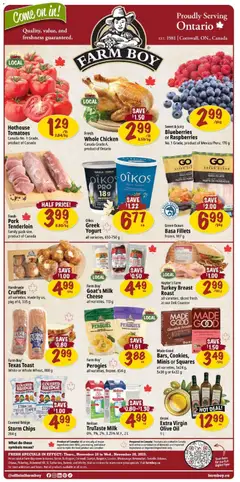 Preview of leaflet Weekly flyer / circulaire from shop Farm Boy is valid from Nov 20, 2025