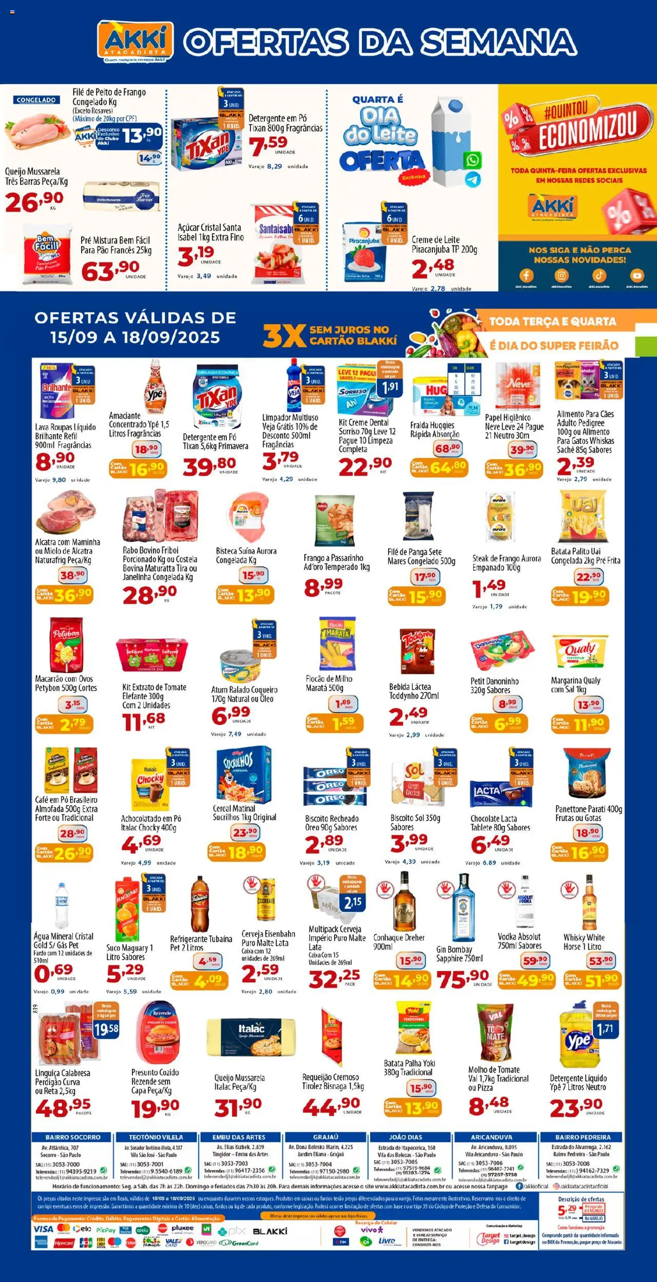 Akki Atacadista folheto "Ofertas da semana" válido a partir de 15/09/2025 - número de página 1