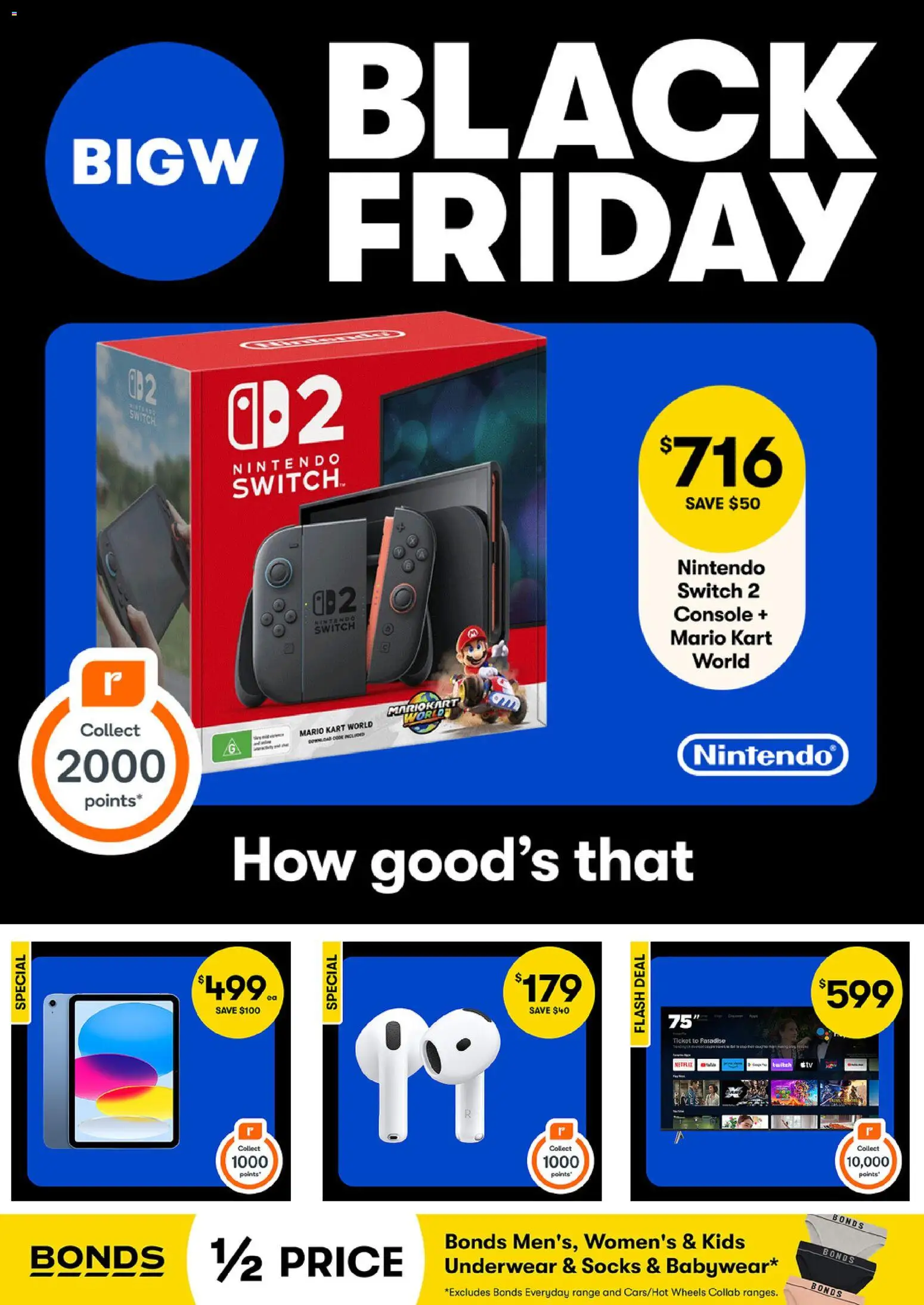 Preview of catalogue Black Friday from shop Big W valid 20/11/2025